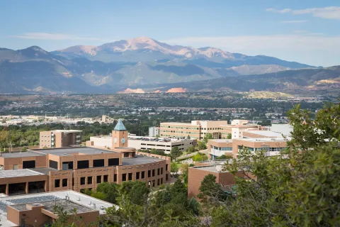 aerial view of campus